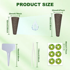 Close-up of Ambgrow seed starter sponges and planting accessories