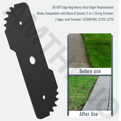 Close-up of AMTHKNO hardened steel blade
