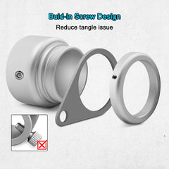 Close-up of Anovo Flag Pole Rings with stainless steel swivel