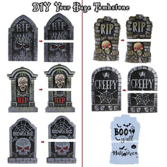Close-up of ANYGIFT 25.5 inch tombstone details