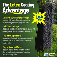 Close-up of Aquatic Experts Koi Pond Filter Pad texture