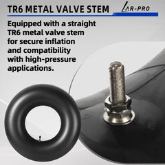 Close-up of AR-PRO inner tube material and valve