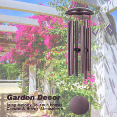 Close-up of ASTARIN Wind Chimes aluminum tubes