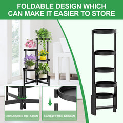 Close-up of Atpddpey Plant Stand's adjustable legs