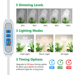 Close-up of Aumtrly Grow Light adapter and metal base