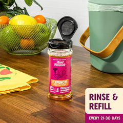 Close-up of Aunt Fannie’s FlyPunch attractant ingredients