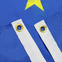 Close-up of AZ FLAG Europe Flag showing reinforced seams