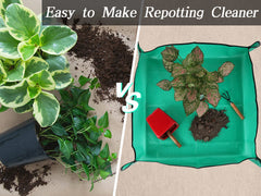 Close-up of Azureblue waterproof gardening mat corners