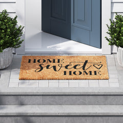 Close-up of Barnyard Designs Home Sweet Home Doormat texture