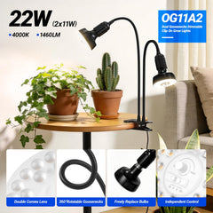 Close-up of Barrina Clip On Grow Light E26 lamp clamp