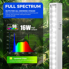 Close-up of Barrina T5 Grow Light with individual on/off switch
