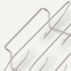 Close-up of Basics Rib Rack, stainless steel finish