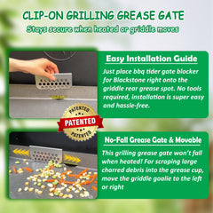Close-up of BBQTIDER Grease Gate's buckle design