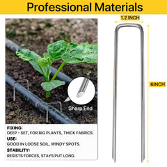 Close-up of BLOSMIY Landscape Staples showing sharp tips