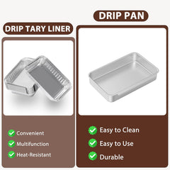 Close-up of BMMXBI drip pan liner inside grill