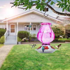 Close-up of BOLITE Hummingbird Feeder feeding ports