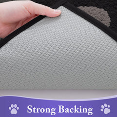 Close-up of Buganda Dog Door Mat microfiber pile