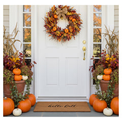 Close-up of Calloway Mills Hello Fall Doormat texture