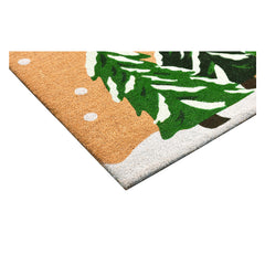 Close-up of Calloway Mills Winter Wonderland Doormat coir texture