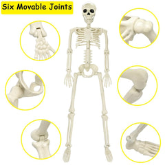 Close-up of CAMIRUS 3FT Halloween Skeleton's hand joint