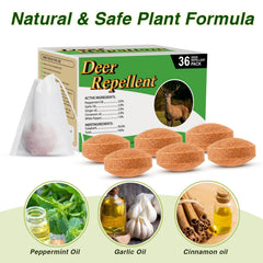 Close-up of CKUKARM Deer & Rabbit Repellent tablet