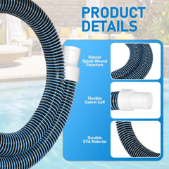 Close-up of Conderyang Pool Hose spiral design