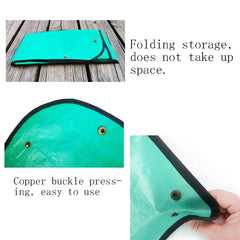 Close-up of copper buckles on ELLAZYY gardening mat