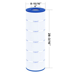 Close-up of Cryspool Pool Filter Cartridge pleats