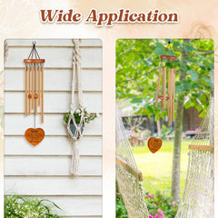 Close-up of Damaigiift wind chime aluminum tubes