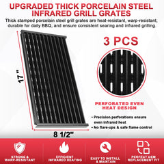 Close-up of DcYourHome grill grates surface