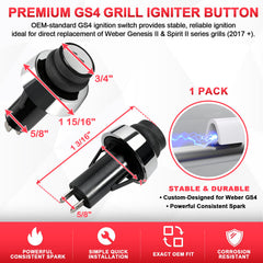 Close-up of DcYourHome Igniter Switch showing rubber material