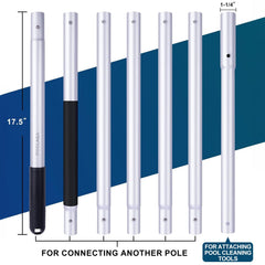 Close-up of dual grip design on POOLAZA Pool Pole