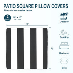 Close-up of DYTXIII outdoor pillow cover's double-sided print