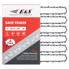 Close-up of E & S chainsaw chain teeth