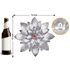 Close-up of EASICUTI Metal Flower Wall Decor details
