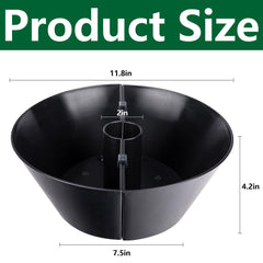 Close-up of EBaokuup Umbrella Planter showing drainage holes
