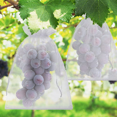 Close-up of ENNIYU drawstring mesh fruit bags