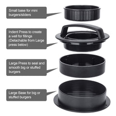 Close-up of EPPARN Burger Press showing non-stick bottom