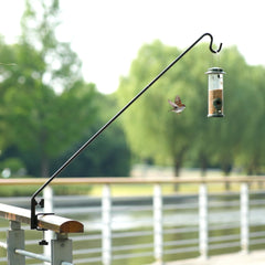 Close-up of ERYTLLY Deck Hook clamp fitting on railing