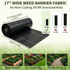 Close-up of EXTRAEASY heavy-duty woven weed barrier fabric texture