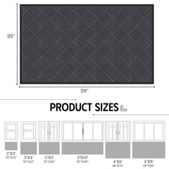 Close-up of EZ2LIVE doormat non-slip PVC backing