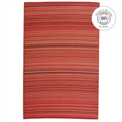 Close-up of Fab Habitat Outdoor Rug pattern Cancun - Sunset