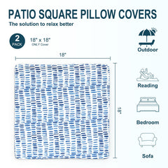Close-up of fabric texture on DYTXIII outdoor pillow cover