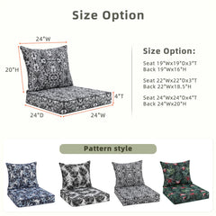 Close-up of Favoyard patio cushion fabric showing jacquard pattern