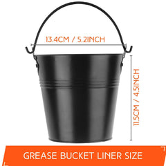 Close-up of Findful grease liner installed in a Traeger grill
