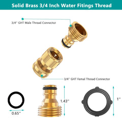 Close-up of FINEST+ brass male quick connector