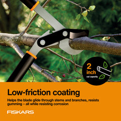 Close-up of Fiskars PowerGear mechanism on the lopper