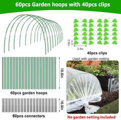 Close-up of FuBegi fiberglass garden hoop