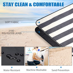 Close-up of G GOOD GAIN Waterproof Picnic Blanket fabric