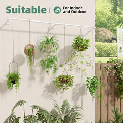 Close-up of Galood Plant Hanger's sturdy metal construction